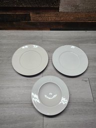 Lot Of 3 Kpm Berlin Porcelain Plates (chipped) A4