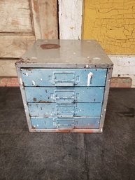 Metal Drawer Organizer Full Of Radio Parts B4