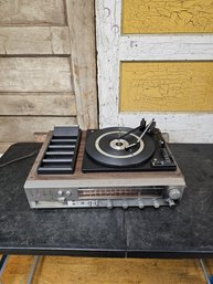 Vtg Emerson Record Player 8 Track Player Combo C1