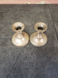 Weighted Sterling Candle Holders K2