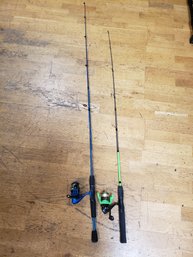 Green And Blue Fishing Pole Lot B1