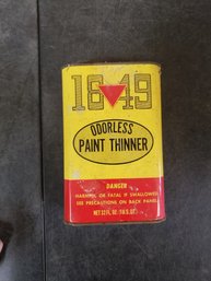 Collectible Can Of Paint Thinner (empty) J3