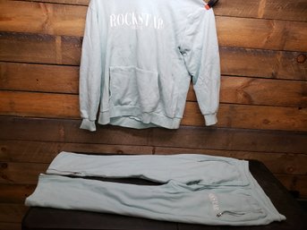 Teal Rockstar Sweat Suit K3