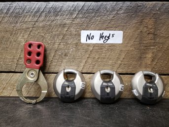 Master Locks 3x (no Keys) K1