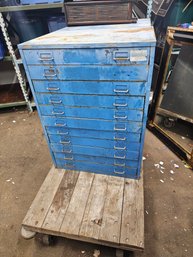 Another Great Industrial Metal Cabinet Of Drawers! (Missing One Handle)