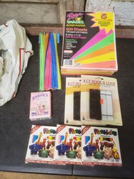 Craft Supply Lot And Babar Little Library B2