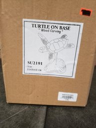 Wood Turtle Sculpture Carving B2