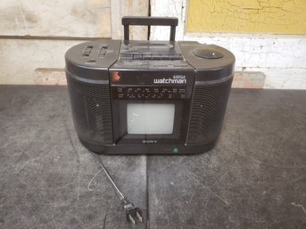 Sony Mega Watchman AM FM Stereo TV Cassette Deck John Scofield Jazz Festival C2