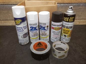 Rust-oleum And Tape Lot J3