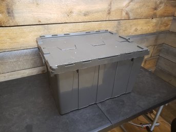 12 Gallon Flip Top Storage Tote H1