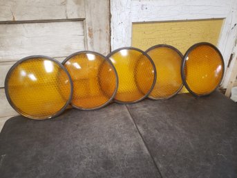 Yellow Traffic Light Lens Lot D2