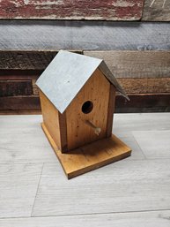 Wood And Metal Birdhouse A1