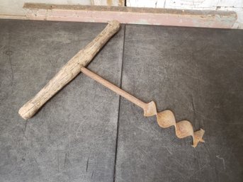 Large Antique Beam Drill G4