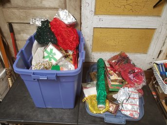 Blue Bin Christmas Gift Wrapping Lot B1