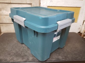Green Sterilite 20 Gallon Storage Tub C1