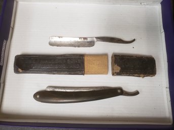 Vtg Straight Edge Barber Razor Lot G2