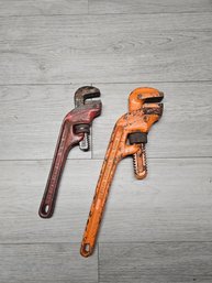 2 Offset Ridgid Pipe Wrenchs A5