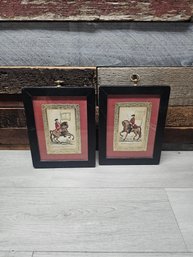 2 Vtg Framed Prints A5