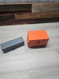2 Vtg Metal Boxes A5