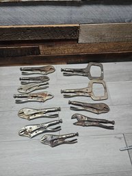 Large Lot Of Vise Grips A5