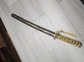 Small Samurai Sword Yellow Handle A5