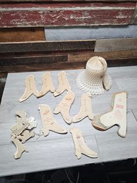 Lot Of Vtg Paper Bells A5