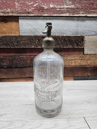 Antique Glass Seltzer Advertising Bottle A5
