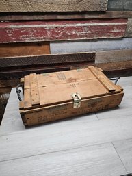 Vtg Wooden Ammo Crate A5