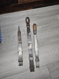 Lot Of 3 Vintage Anderson Bros Machinist Scrapers CARBIDE. A5