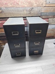 Lot Of 6 Vtg Metal Organizer Drawers A5