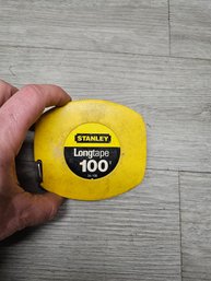 Vtg Stanley 100ft Tape Measure A5