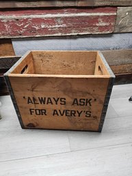Vtg Averys Soda Crate A5