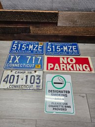 Signs And License Plate Lot A1