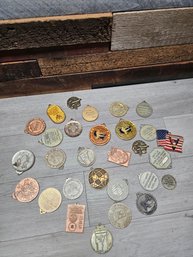 Large Lot Of Vtg Karate Medals Awards A2