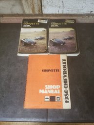 Vtg Corvette Shop Manual Lot D3