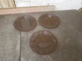 Vtg Avon Ruby Cape Cod Plate Lot D3