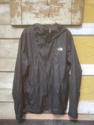 Large North Face Black Windbreaker Jacket CR