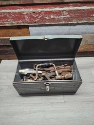 Craftsman Tool Box Full Of Assorted Vtg Tools A3