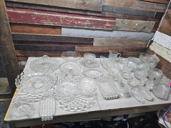 Huge Lot Of Vtg Glass A3