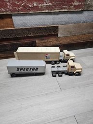 2 Vtg Toy Trucks A3