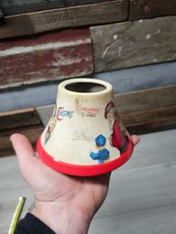 Vtg Yankee Candle Santa Candle Shade A6