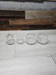 Lot Of 4 Pieces Cut Glass Crystal A6