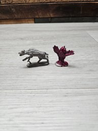 2 Vtg Pewter Figures A6