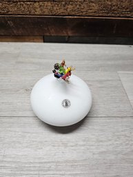 Vtg Ikea Art Glass Vase With Glass Stirrers A6