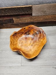 Nice Large Wood Burl Display Bowl A6