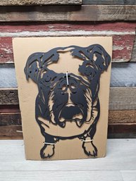 Bulldog Metal Sign A6