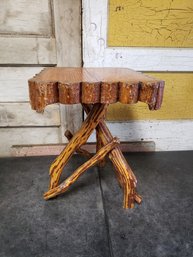 Rough Wood Side Table B2