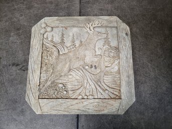 Carved Deer Slate B2