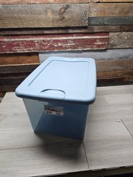 64 Quart Blue Storage Bin A6