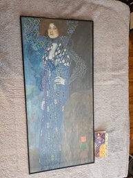 Framed Print Of The Painting Portrait Of Emilie Flge By Austrian Symbolist Painter Gustav Klimt. A12